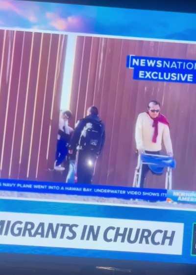 Son Crossing The Border with one leg shit is real 🫣