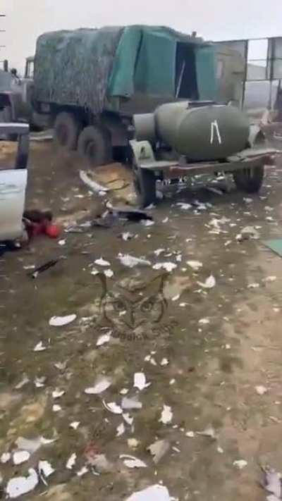 Ukrainian Convoy destroyed with Civilian Casualties near Oleshky,Kherson.