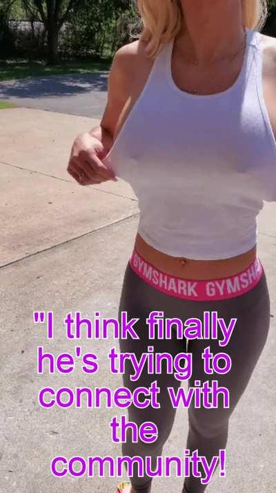 Your wife's a pillar of the community