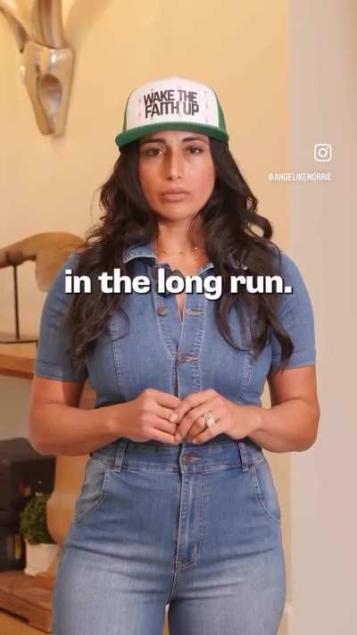 Said this nonsense with her whole chest too