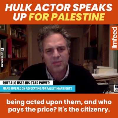 Hulk talks about Palestine