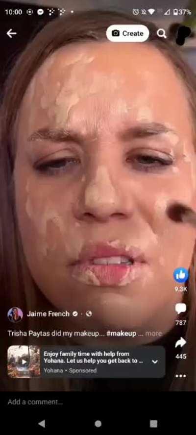 You said you wanted your makeup done...