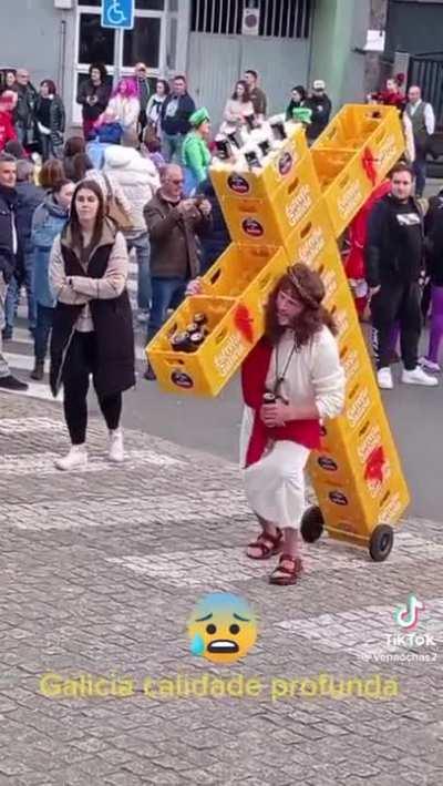 Jesucristo tomando cerveza 🍺
