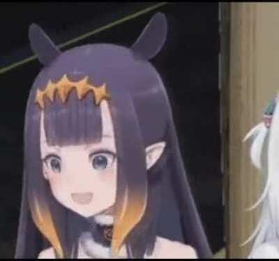 Ina nodding w/ Crazy eyes