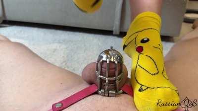 Your tiny Mr Weedle will always lose a fight with my Pikachu ^^