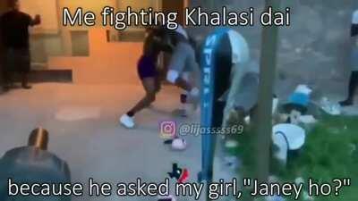 Khalaasi daju lai handine ho