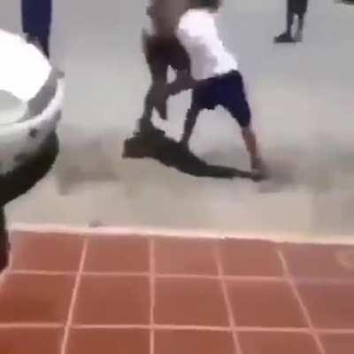 Street fighting in Thailand