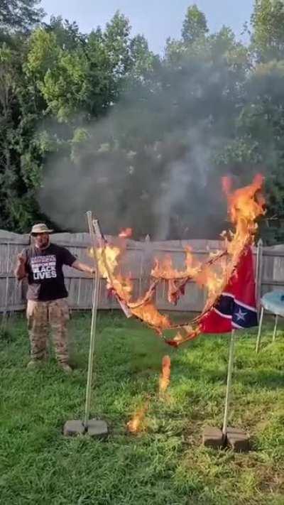 Proper way to dispense with these racist battle flags