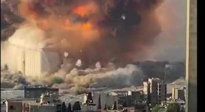 Very close view of Beirut explosion from today, 8/4/20