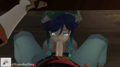 Venti Bothering some Adventurer , (ShamelessDeeg). [Genshin Impact]