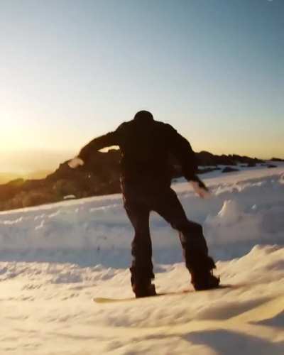 The most ideal snowboard session