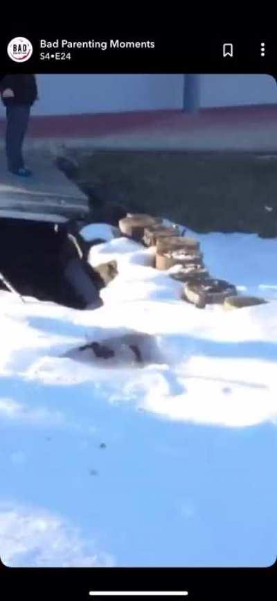 HTDYL stepping in the snow