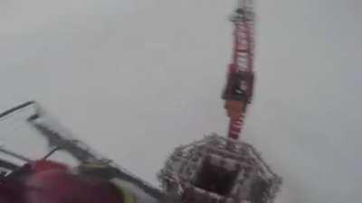 High fiving above the clouds