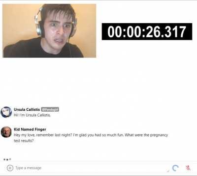 Sub-30 World Record! Getting the Professor Ursula chat bot pregnant Speedrun Any % (0:29)