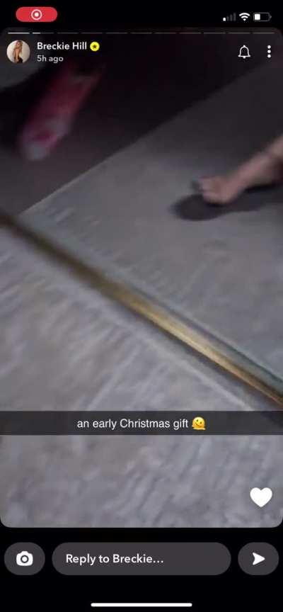 breckie hill feet in heels