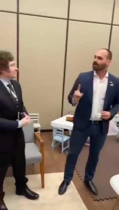 Eduardo Bolsonaro, Milei y Kast se reunieron durante la Conferencia de Acción Política Conservadora en San Pablo