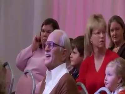 Sexy dancing at a kid's beauty pageant