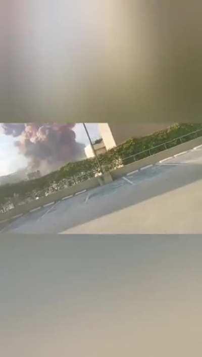 Loads of fireworks explode at the port of Beirut (more footage)