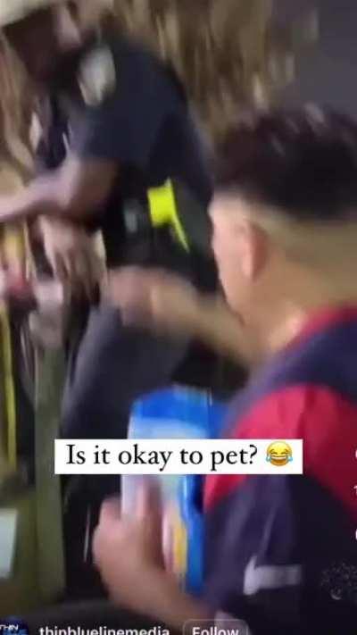 He doesn't mind strangers