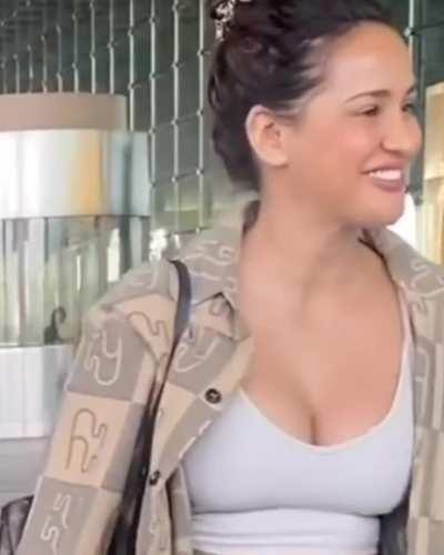 One half of the Slutty Sharma Sisters Aisha Sharma and her Fat Puppies!