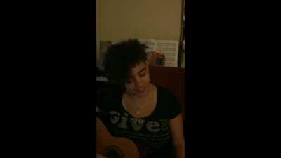 Woman learns to play Roundabout...