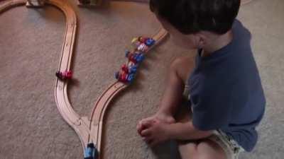 2-year-old solves trolley problem