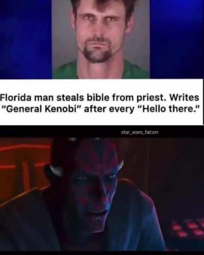 You are strong and wise, Florida man, and i am very proud of you.