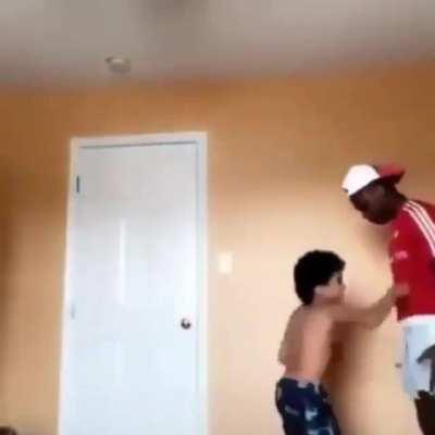 Rare footage of Deji training with JJ