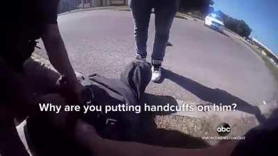 Black teenager gets arrested for jaywalking