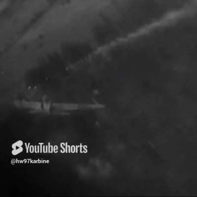 Messerschmitt Bf 110 downs a Soviet Ilyushin Il-2 over the Eastern Front in 1943