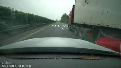 I'm not sure the driver had too much time for regret...