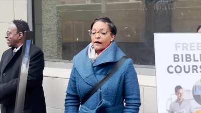 trying out new sneakers