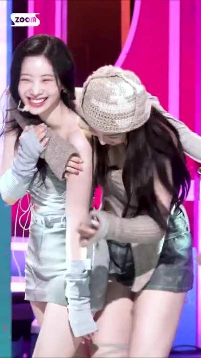 Dahyun trying really hard to be serious but the bright smile always comes back