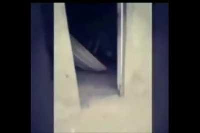 At least he had the courtesy to take off his hat first