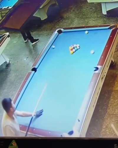 He used all his luck in one shot.