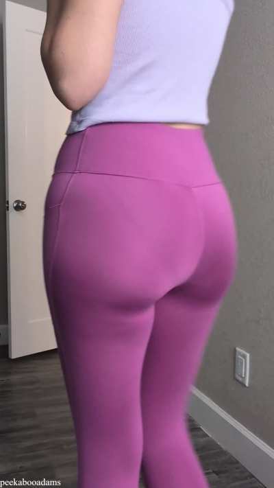 Tight leggings are the best way to show off curves