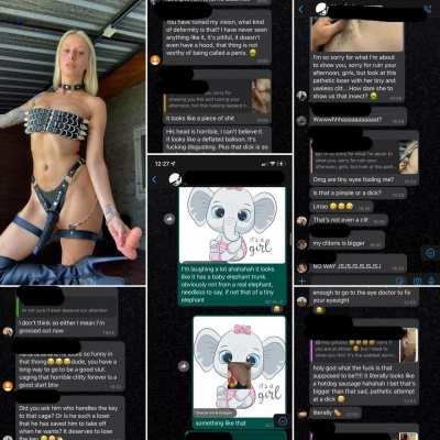 Can you imagine being humiliated by 50 MISTRESS? a dream come true right? If you want the humiliation service, just answer ME GODDESS PLEASE