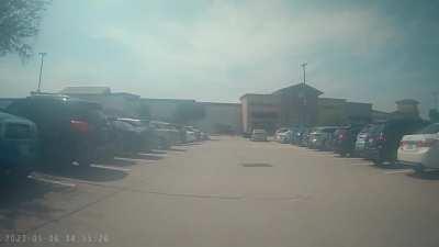 Dashcam of the shooting in Allen Tx today