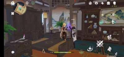 Was Idle with a friend when I managed to catch this flirty magic moment between these two OMFG.