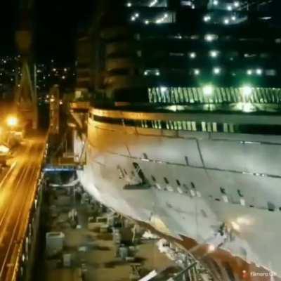 Time Lapse of Ship Building