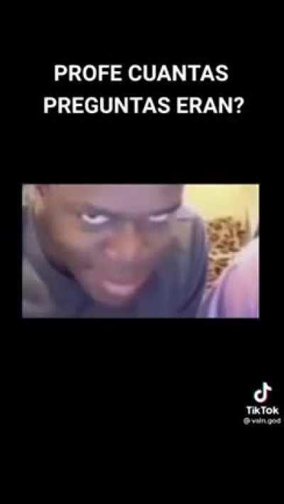 F (enrealidad si porque luego de eso devio aver cagado jajaj)