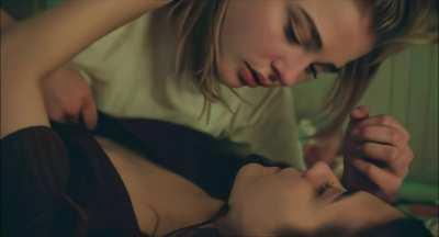 Chloe Grace Moretz & Quinn Shephard waiting for you to join them. Will you dominate them OR submit to them? How would your night look like?