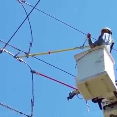 Someone forgot to turn off the power