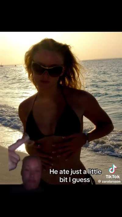 Photos taken on vacation by her boyfriend 