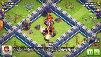 [VIDEO] The inferno tower doesn’t kill him,he kills the inferno tower.