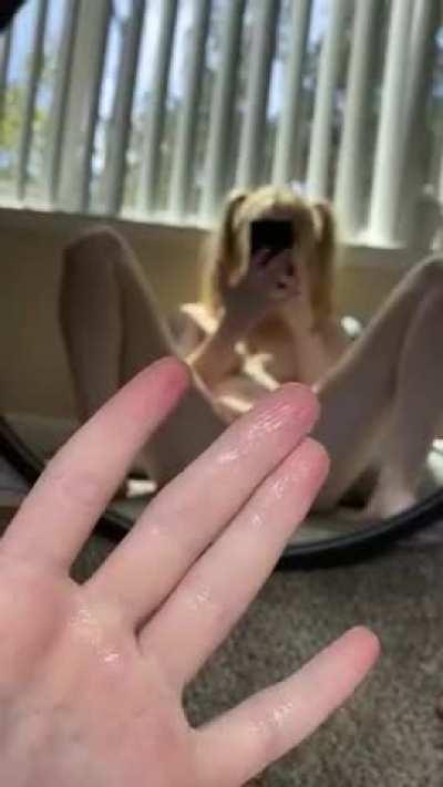 Can you tell which fingers i just fingered myself with