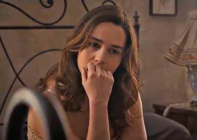 Emilia Clarke noticing that bulge in your pants...