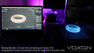 World’s most advanced commercial 3D volumetric display.