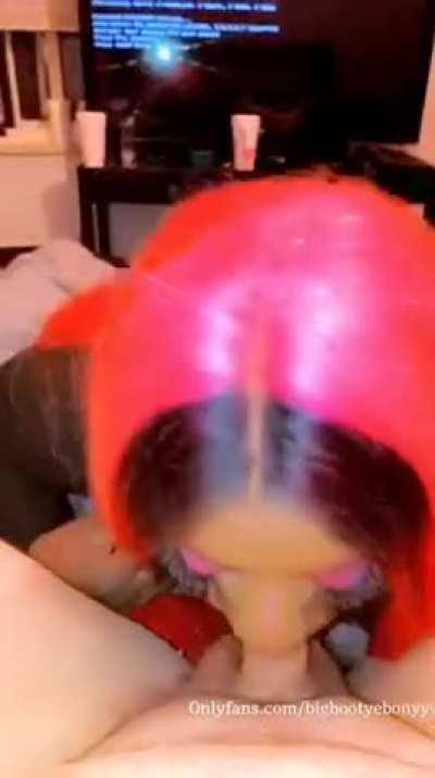 Who gon let me suck dem up like this