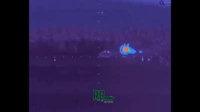 Russian Shturm ATGM hits APC somewhere around Svatove